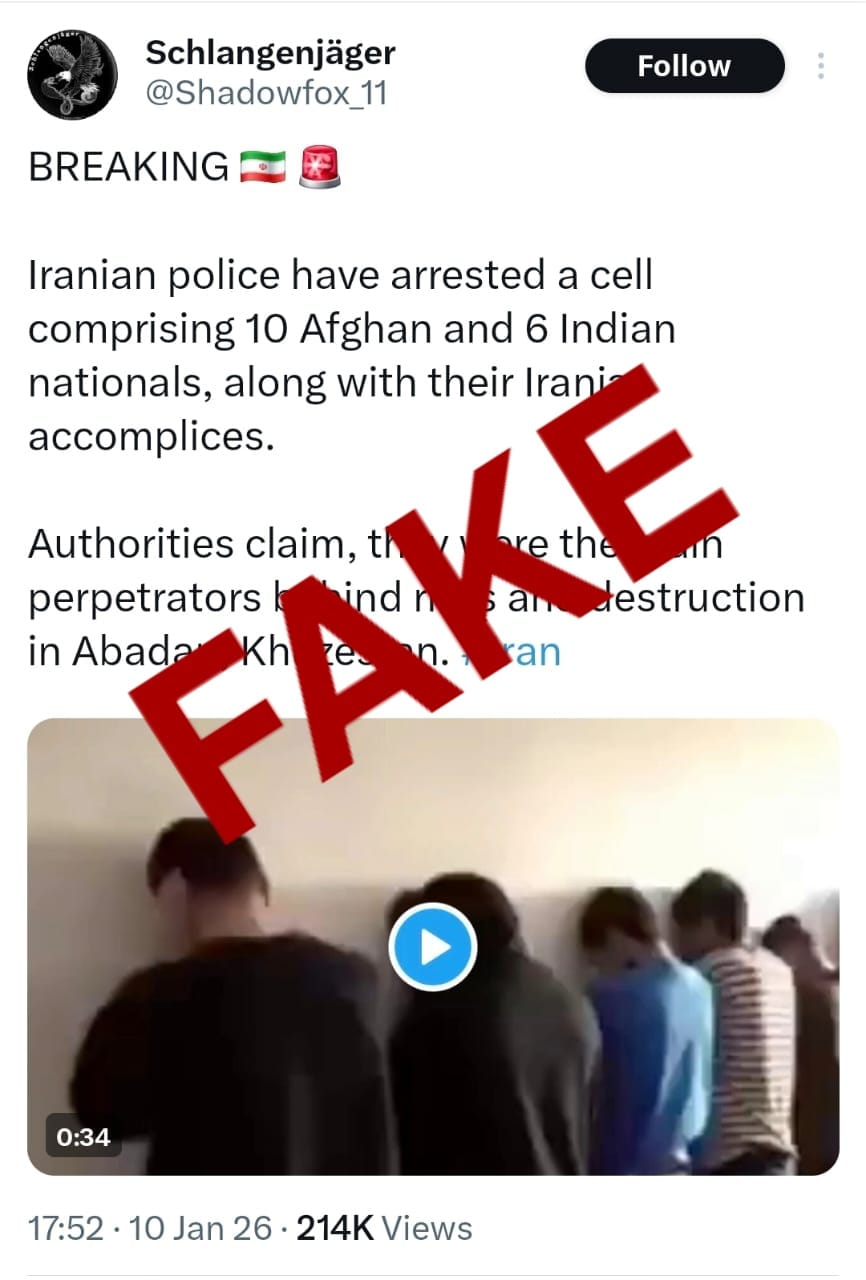 Iran’s ambassador publicly calls out a Pakistani account for spreading fake news about India.